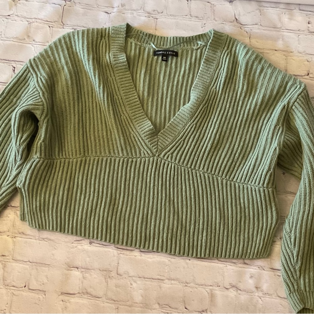 Kendall &Kylie sage sweater